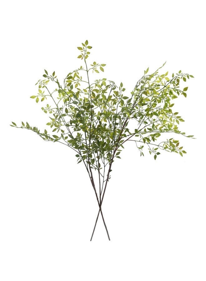 النباتات الاصطناعية,2PCS 43.3 "فروع النندينا الخضراء الزائفة للزهرية,النباتات الاصطناعية لمحل حديقة مكتب ديكور المنزل - Image 1